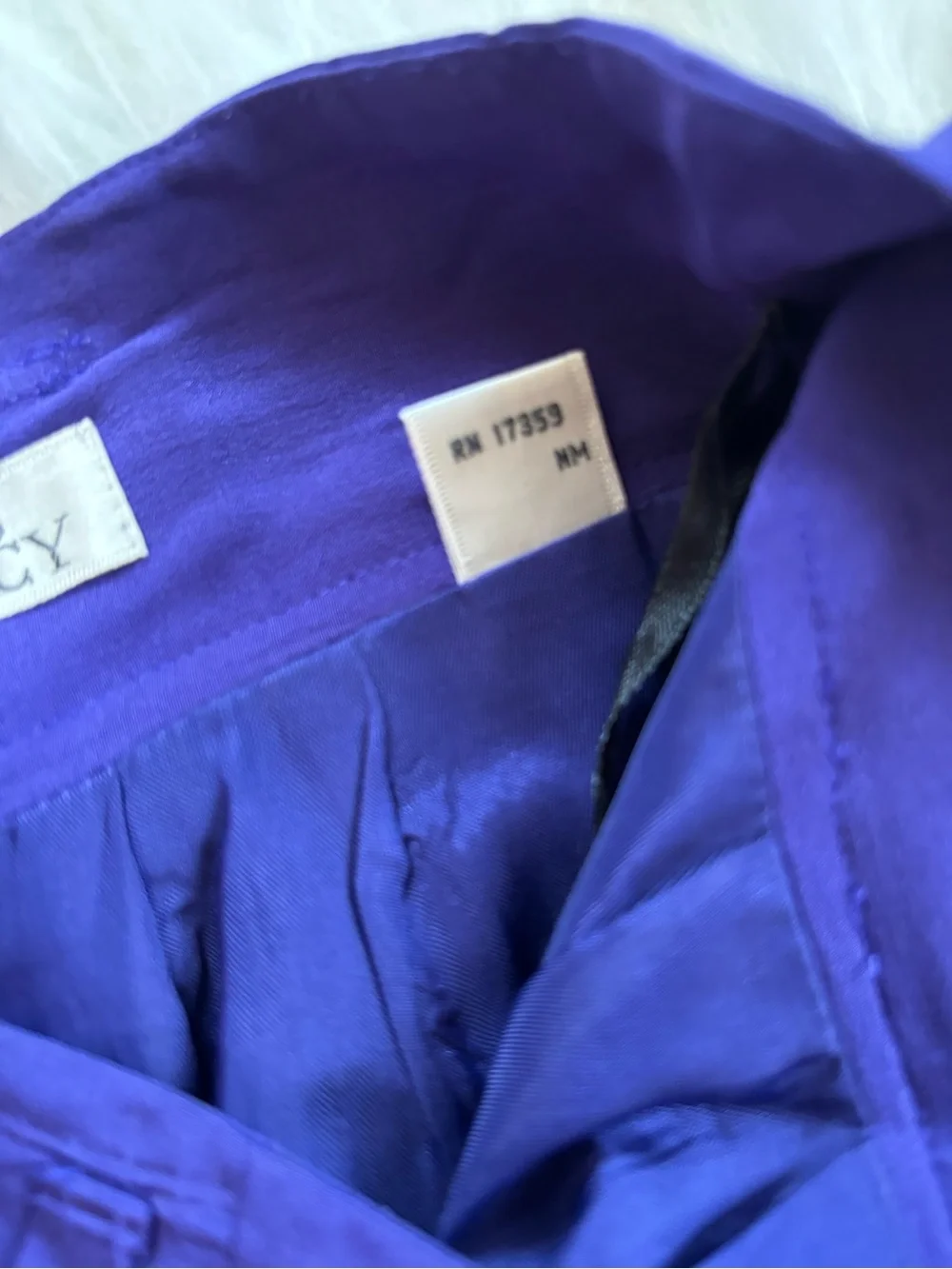 Ellen Tracy Deep Purple Pencil Skirt VINTAGE 100% Silk